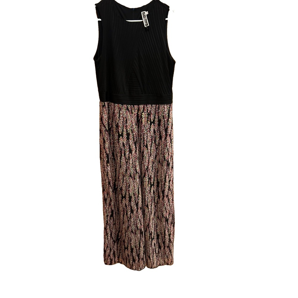 Julianne Taylor New York S 14 Maxi Pant Suit Sleeveless Ribbed Top